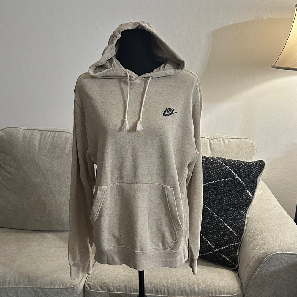 Nike Beige/Cream Hoodie Sweatshirt